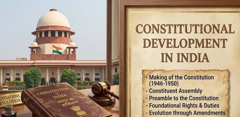 Constitutional Development in India: Complete Notes for SSC & Railway Exams