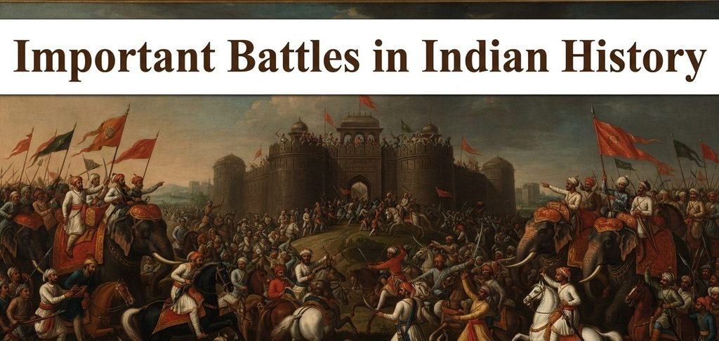 Important Battles in Indian History for SSC and Railway Exams