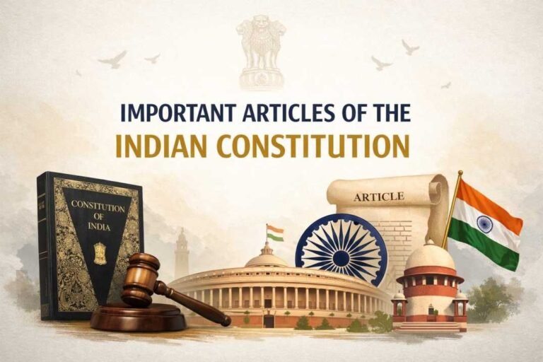 List of Important Articles of Indian Constitution