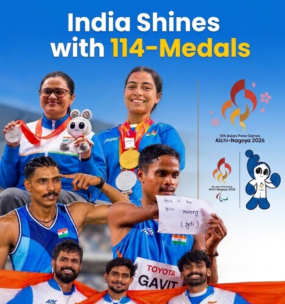 Asian Para Games 2026: India Shines with Record 114 Medals