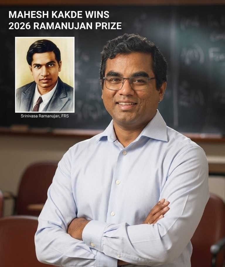 Indian Mathematician Mahesh Kakde Wins Prestigious 2026 Ramanujan Prize